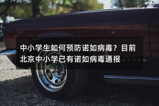 中小学生如何预防诺如病毒?目前北京中小学已有诺如病毒通报