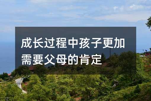 成长过程中孩子更加需要父母的肯定