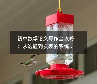 初中数学论文写作全攻略:从选题到发表的系统指南