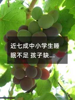 近七成中小学生睡眠不足 孩子缺觉后果严重