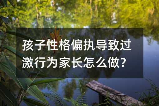 孩子性格偏执导致过激行为家长怎么做?