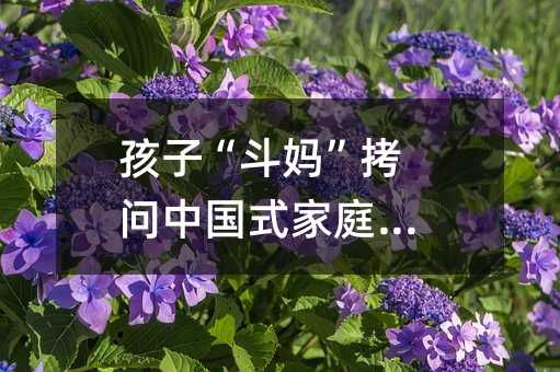 孩子“斗妈”拷问中国式家庭教育