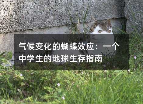 气候变化的蝴蝶效应:一个中学生的地球生存指南