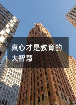 真心才是教育的大智慧