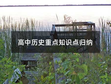 高中历史重点知识点归纳