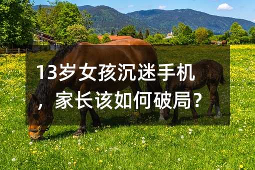 13岁女孩沉迷手机,家长该如何破局?