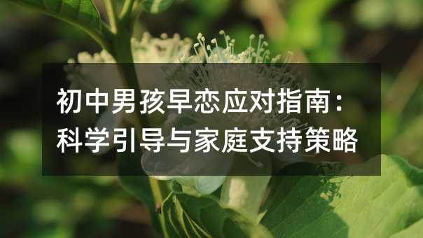 初中男孩早恋应对指南:科学引导与家庭支持策略