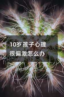 10岁孩子心理很偏激怎么办