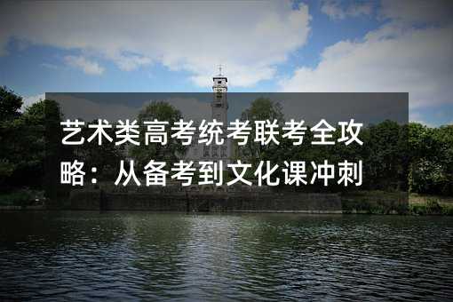艺术类高考统考联考全攻略:从备考到文化课冲刺