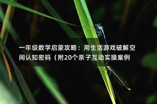 一年级数学启蒙攻略:用生活游戏破解空间认知密码(附20个亲子互动实操案例)