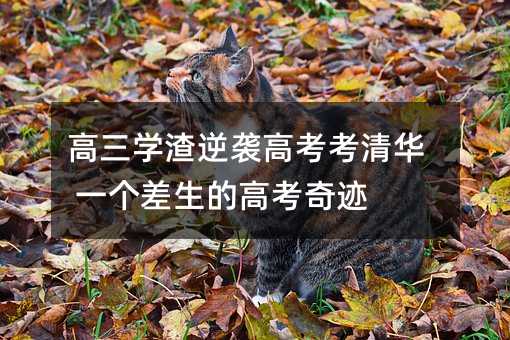 高三学渣逆袭高考考清华 一个差生的高考奇迹