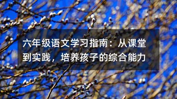 六年级语文学习指南:从课堂到实践,培养孩子的综合能力