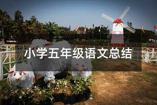 小学五年级语文总结