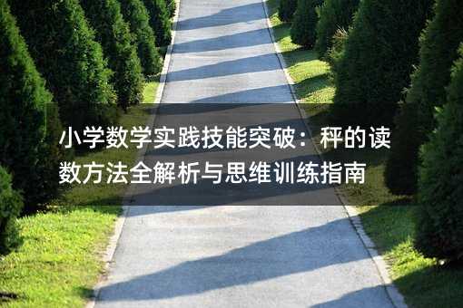 小学数学实践技能突破:秤的读数方法全解析与思维训练指南