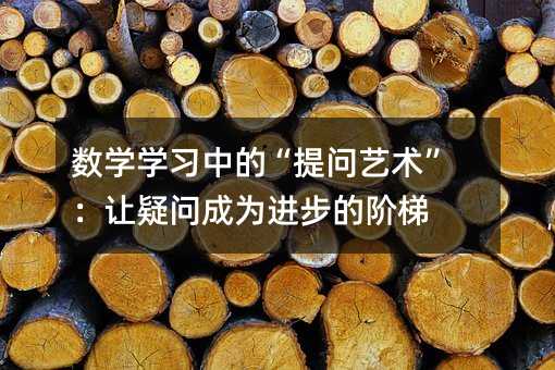 数学学习中的“提问艺术”:让疑问成为进步的阶梯