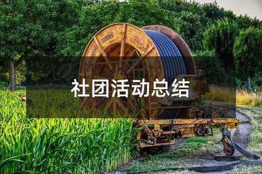 社团活动总结