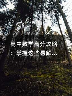 高中数学高分攻略:掌握这些易解题库,轻松突破瓶颈