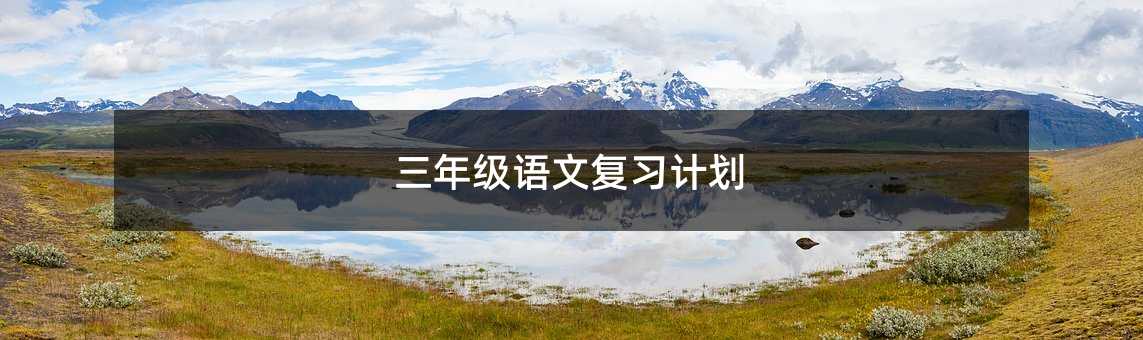 三年级语文复习计划