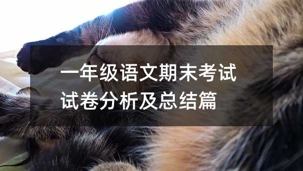 一年级语文期末考试试卷分析及总结篇