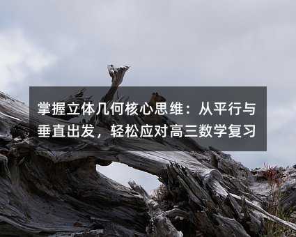 掌握立体几何核心思维:从平行与垂直出发,轻松应对高三数学复习