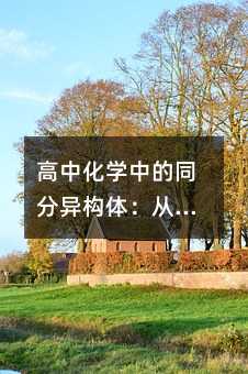 高中化学中的同分异构体:从结构差异到思维训练