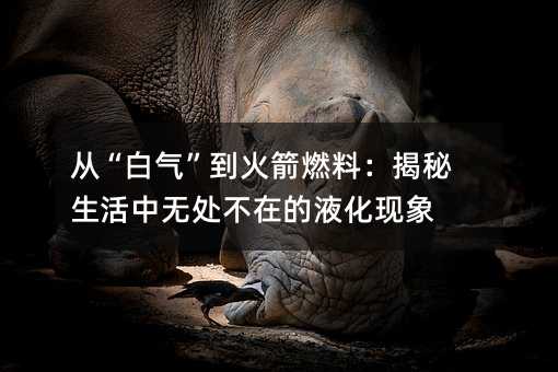 从“白气”到火箭燃料:揭秘生活中无处不在的液化现象