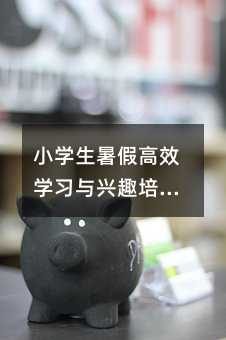 小学生暑假高效学习与兴趣培养计划