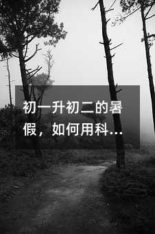 初一升初二的暑假,如何用科学规划赢在新学期起跑线?
