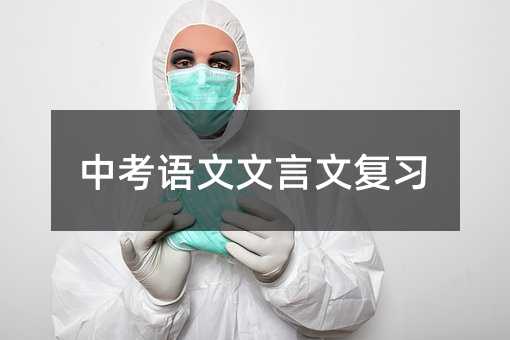 中考语文文言文复习