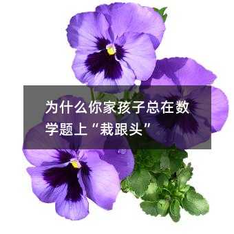 为什么你家孩子总在数学题上“栽跟头”