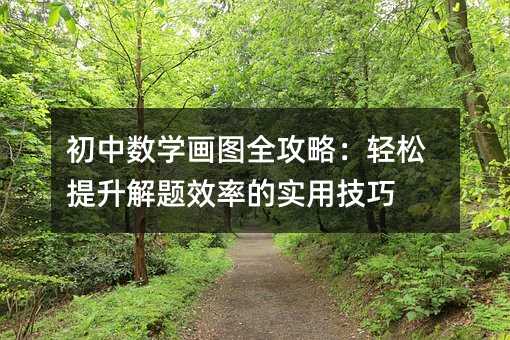 初中数学画图全攻略:轻松提升解题效率的实用技巧