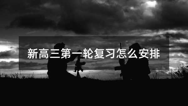 新高三第一轮复习怎么安排