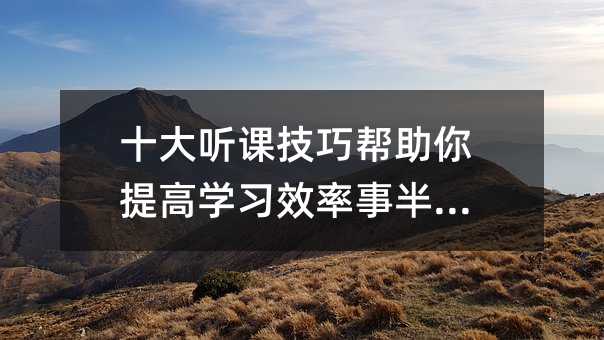 ʮμɰѧϰЧ°빦