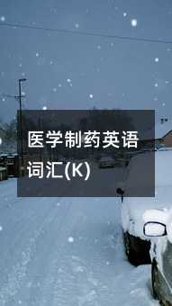 ҽѧҩӢʻ(K)