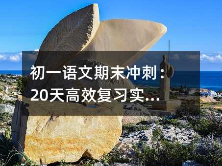 初一语文期末冲刺:20天高效复习实操指南