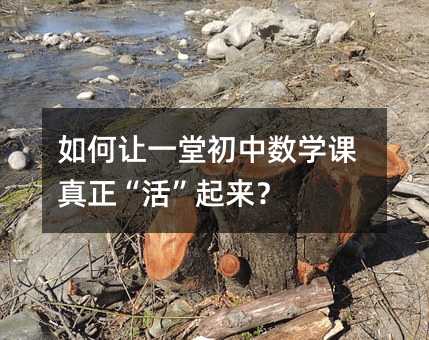 如何让一堂初中数学课真正“活”起来?