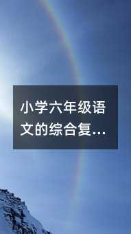 小学六年级语文的综合复习计划篇