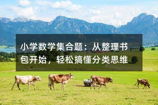 小学数学集合题:从整理书包开始,轻松搞懂分类思维