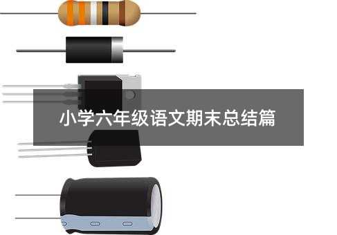 小学六年级语文期末总结篇