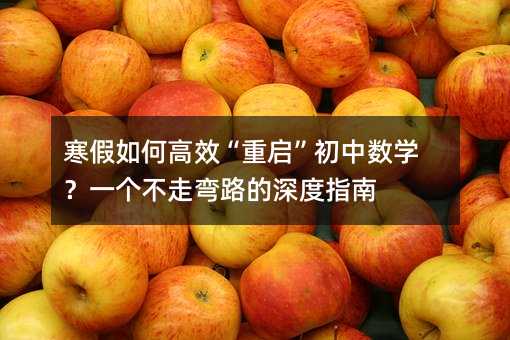 寒假如何高效“重启”初中数学?一个不走弯路的深度指南