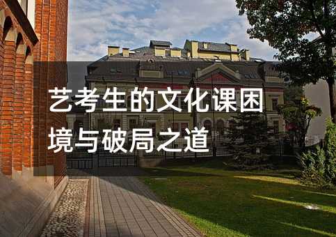 艺考生的文化课困境与破局之道