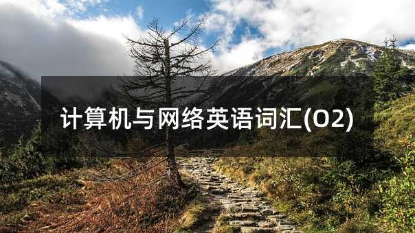 计算机与网络英语词汇(O2)