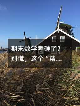 期末数学考砸了?别慌,这个“精”字诀让你逆袭!