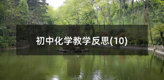 初中化学教学反思(10)