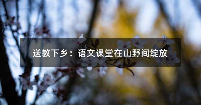 送教下乡:语文课堂在山野间绽放