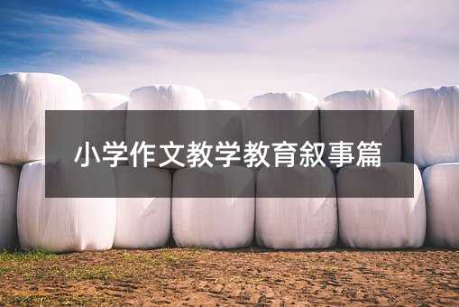 小学作文教学教育叙事篇
