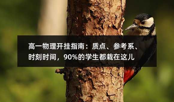 高一物理开挂指南:质点、参考系、时刻时间,90%的学生都栽在这儿!