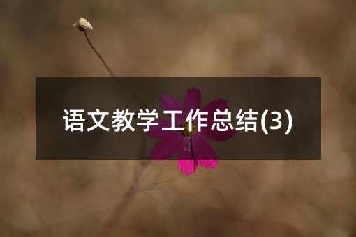 ���Ľ�ѧ�����ܽ�(3)