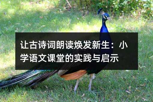 �ù�ʫ���ʶ�����������Сѧ���Ŀ��õ�ʵ������ʾ