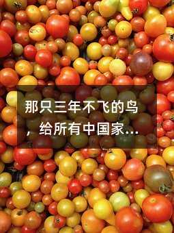 那只三年不飞的鸟,给所有中国家长上了一课